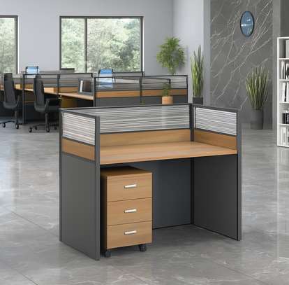 Cubic MDF Single Person Office Workstation image 12