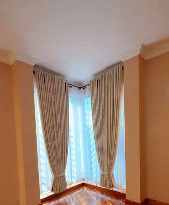 Elegant Neutral Beige Curtains with Sheer Inner Panels image 3