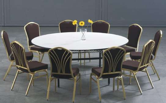 Round Foldable Portable Dining Table image 8