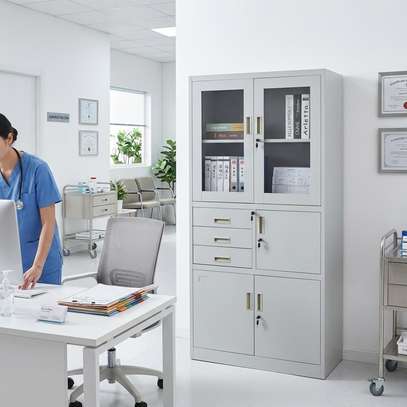 2-Door Metallic File Cabinet image 12