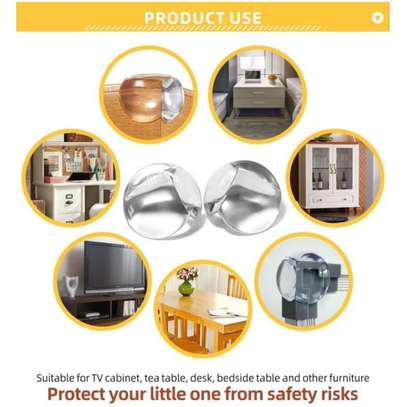 4 PCS Baby Safety Silicone Corner Guards Protector Sticker image 9