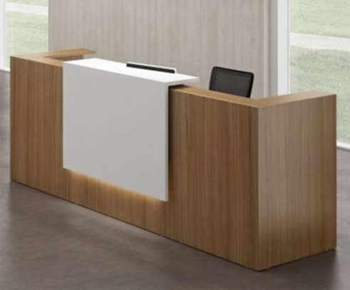 1.2m Wooden Office Reception Desk image 5