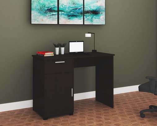 Office Desk: Matte Finish, Dark Wenge, Study Work Table image 7