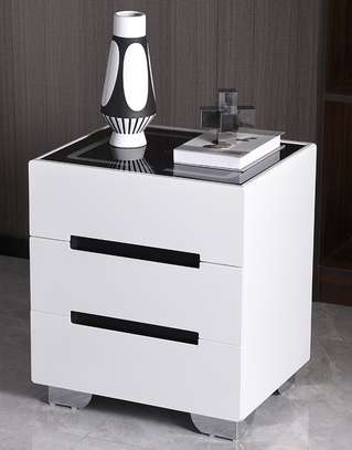 Bedside Drawer; Touch-Control Nightstand Drawer With LED image 4