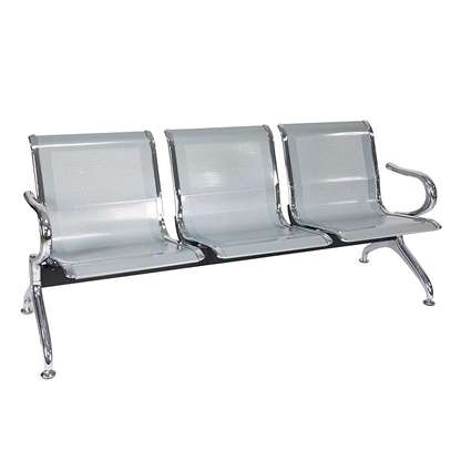Phoenix 3-Seater Steel Airport Bench image 5