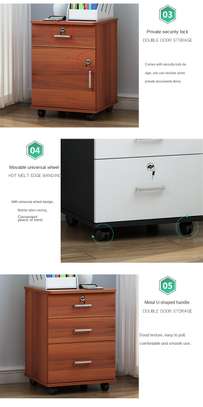 Office Cabinet: 3 Drawer Brown Office Cabinet In Tabaka image 5