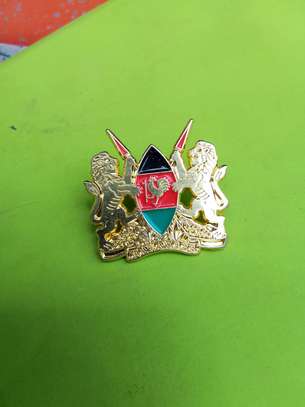 Kenya Official Coat of Arms Lapel Pins Set of 3 image 2