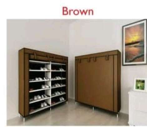 Metallic Portable shoerack with Canvas Cover* image 5