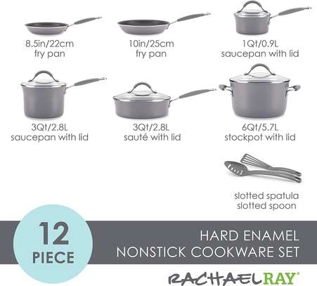 Rachael Ray Cucina Nonstick Cookware Set, 12 piece image 4