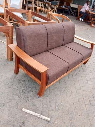 Office Sofa; 5-Seater Mahogany Office Sofa image 3