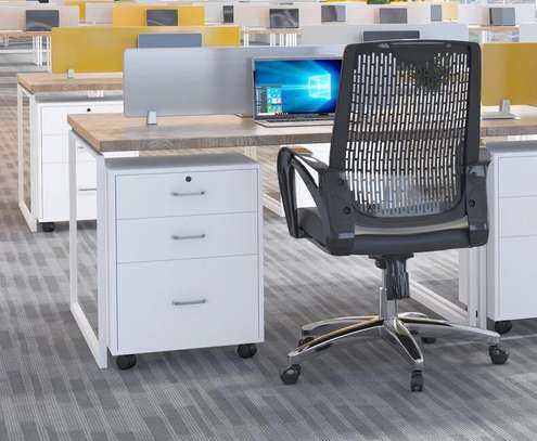 Office Cabinet: 3-Tier Pedestal in White image 4