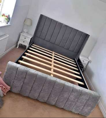 Padded Wooden King Size Bed image 6