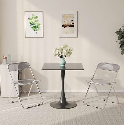 Dining Table : Black  Marble Dining Table In Rongo image 3
