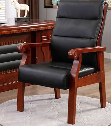 OFFICE CHAIR: Black Simplest Design  Office Chair image 6