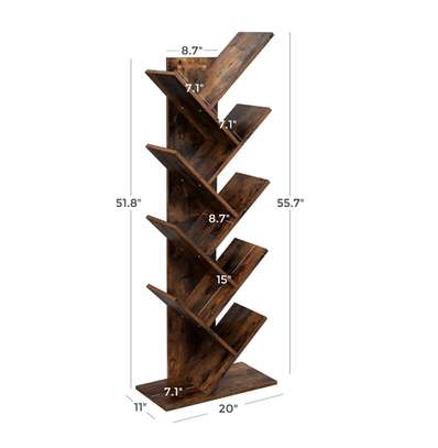Wooden Open Home Office Bookshelf image 5