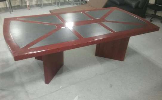 Office Table; Dynamic Lustrous Surface Boardroom Table image 2