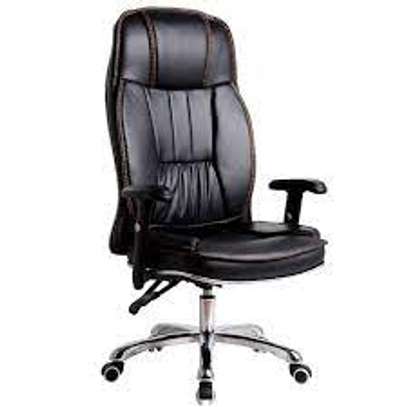 Office seats: High back leather reclining office seat image 2