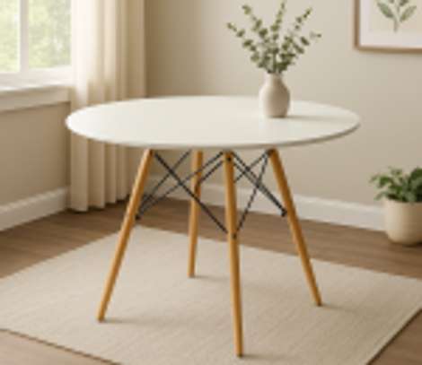 Dining Table:White Round Dining Table In Mogonga image 3