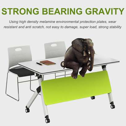 Mobile Training Table – 1-Pack Flip Top with Caster Wheels image 6