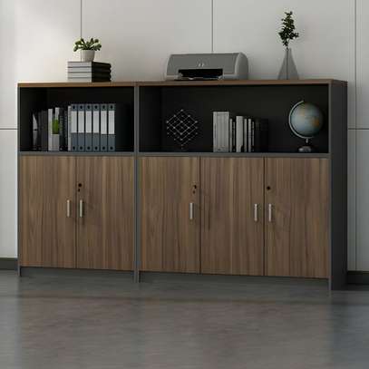 Office Cabinet; 6 Door Wooden Credenza Office Cabinet image 3