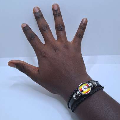 Ugandan Flag Bracelet Uganda Bangle Pride Fan Gift Band image 5