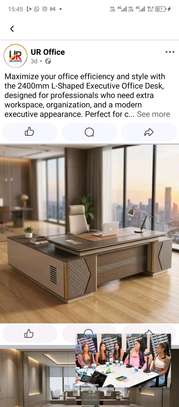 2.4meters L-shaped Executive Office Desk desk image 2