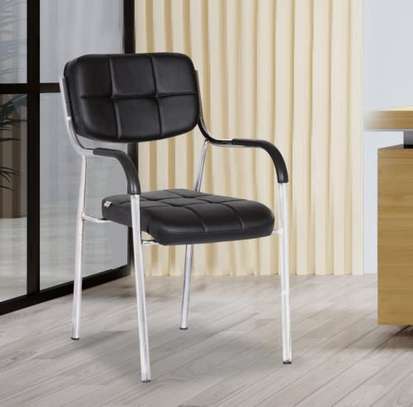 High-End PU Leather Ergonomic Stackable Office Chairs image 4
