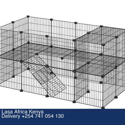 LASA 2-tier Small Pet Playpen & Hutch - Adjusta... image 3