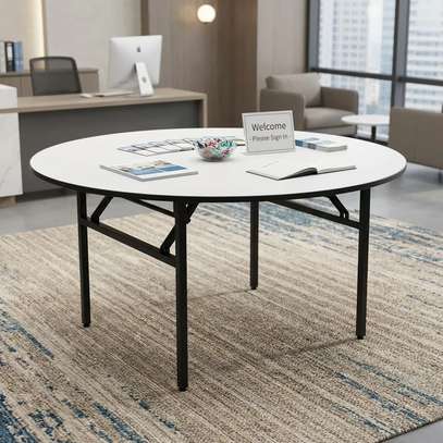 1.5M Foldable Round Office Table image 7