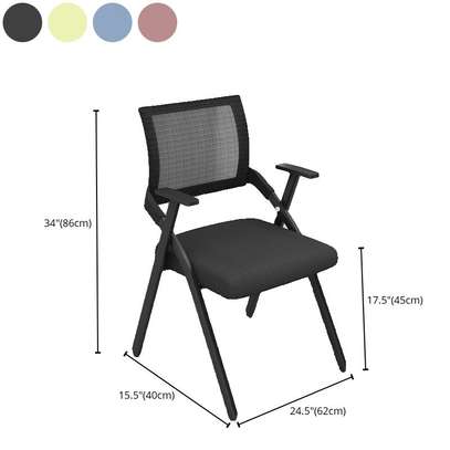 Black Foldable Conference Chair image 2