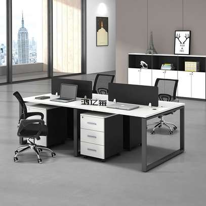 Office Desks: Simple 2 People Computer Desk image 4
