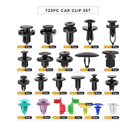 725pc Car Push Retainer Clips & Auto Fasteners Assortment image 3