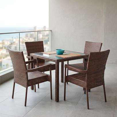 Outdoor Furniture: Rattan  Table & Chair Set  In Nyakoe image 3