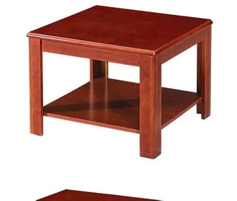 Modern Mahogany Squared Coffee Table image 9