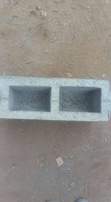 High-Quality Hollow Concrete Block Gray Standard Size image 3
