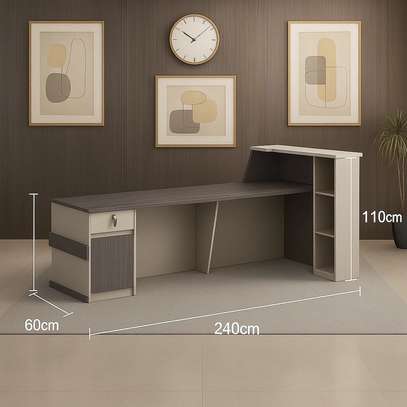240cm Modern Office Reception Desk image 6