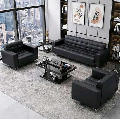 5-Seater Executive Leather Office Sofa Set image 6