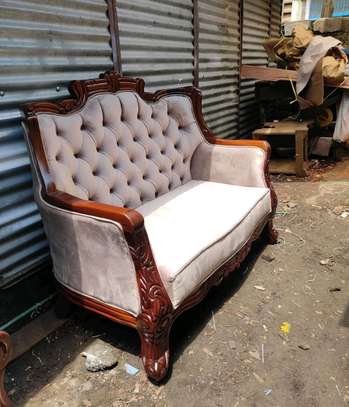 Seven seater antique sofa sets image 5