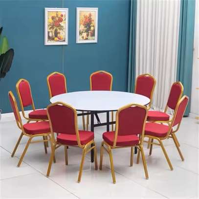 Outdoor Furniture; Foldable Round Dining Table in Suneka image 3