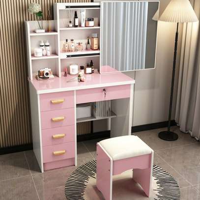 Dressers: Modern Dressing Vanity Table With a Mirror image 2
