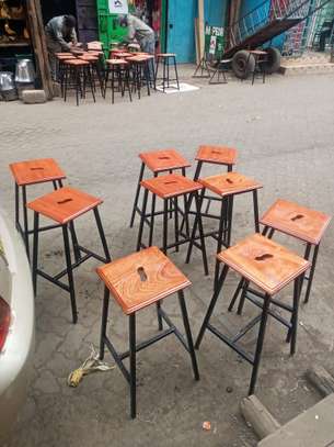 Wooden lab stool image 3