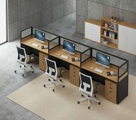 3 Seater Cubic Office Workstation image 14