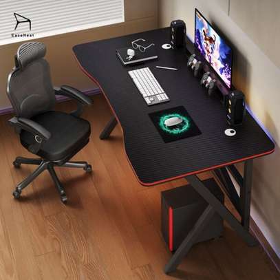Gaming Desk; Home Office Gaming Desk with Led Lights image 11