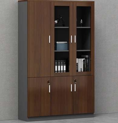 3 Door Wooden Storage Home Office Cabinet image 14