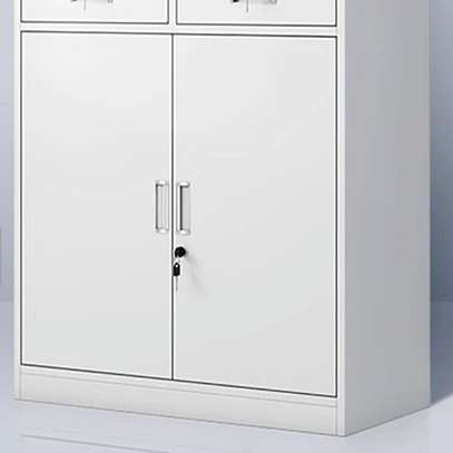 2-Door metallic office storage cabinet image 5