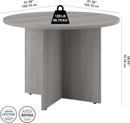 Boardroom Table; 1200mm Round Boardroom Table image 4