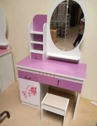 Modern Unlighted Wooden Dressing Mirror image 2