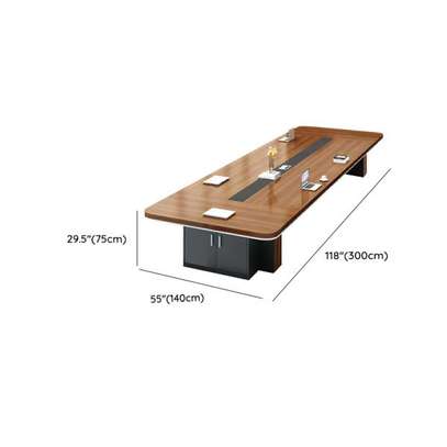 Office Table : 3m Executive boardroom table image 6