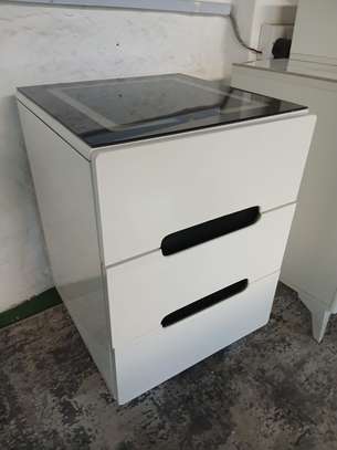 Smart Bedside Table with LED Lighting and Wireless Charging image 6