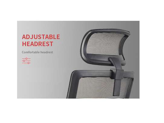 Office seats: Black ergonomic high back seat image 2